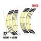 P04B For Ducati DIAVEL 1260 S 19-21 Yellow Wheel Decal Rim Sticker 20