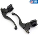2x Black Aluminium/Alloy Brake Lever Clutch For Honda C/CR/CRF/XL/XR Right/Left