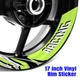 L-Green Inner Decal Wheel Rim Stickers S19W For Yamaha FZ07 MT-07 18 19 20 21