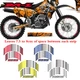 FOR SUZUKI DRZ DR-Z 400S 400E RIM "18 "21 STRIPES WHEEL DECALS TAPE STICKERS 