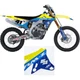 Chrome Series Shroud Graphic Kit for Suzuki RMZ - Blue/White/Red 27-03402