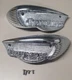 TRIUMPH TANK BADGES 1966-68 T100 T120 T140 T150 WITH SCREWS 82-6887 82-6888