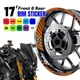 17 inch Wheel Rim Stickers Outer Inner Decal For Yamaha FZ07 MT-07 18-21 20 19