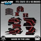 Graphics Kit for STACYC 12 EDRIVE and 16 EDRIVE BRUSHED Electron-red
