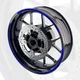 Blue 17'' Rim Wheel Sticker Decal Strip Tape W01B For Kawasaki Ninja 300