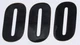 D-COR Visuals Motocross Numbers Black 6" 45-26-0 862-260