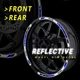 SH19 Red Reflective Wheel Sticker Tape For Triumph STREET CUP 17-19 18