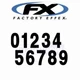Factory Effex 02-4340 Pro Numbers 7in. - Black for Graphics Number Plate ir