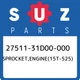 27511-31D00-000 Suzuki Sprocket,engine(15t-525) 2751131D00000, New Genuine OEM P