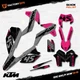 Gray & Pink Slick Graphics Kit fits KTM 13-16 EXC EXC/F XCW 125 250 300 450