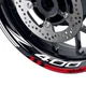 Red AA02 17 inch Wheel Decal Rim Sticker For Kawasaki Z400 19-23 22 21 20