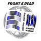 GP18 Wheel Rim Sticker Set For Suzuki GSXR1000 Bandit GSF 1250 GSXR750