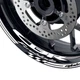 For Honda CBR1000RR 2004-2023 22 WHITE Rim Wheel Sticker Decal Tape 17 inch AA01