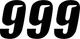 DCOR - 45-31-9 - Slash Number Plate - #9 - Black - 7"