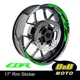 GREEN AA01 17" Wheel Rim Decals Sticker Inner For Honda CBR1000RR 04-19 16 17 18