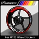Reflective Motorcycle Wheel Sticker Rim TapeDecals Graphics  For YAMAHA MT03