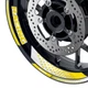 Yellow GP07 Inner & Edge Wheel Rim Decals For Honda CB650R 19 20