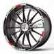 Motorcycle Wheel Decals Rim Stickers Ducati Panigale 899 959 1199 1299 BLACK