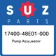 17400-48E01-000 Suzuki Pump assy,water 1740048E01000, New Genuine OEM Part