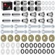 Front Upper + Lower A Arm Bushing w/ Bolts For Suzuki LTZ400 For Arctic Cat 400