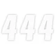 FACTORY EFFEX Number Stickers - White - 0890054