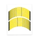 Yellow 17 inch Tape Stripe Rim Stickers S02B For Suzuki Bandit GSF1250 07-18