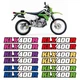 For Kawasaki KLX400R Motorcycle Swing Arm Decal Sticker Graphics Kit 2pcs