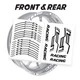 GP19 Wheel Rim Sticker Set For Kawasaki ER6F ER6N Ninja 650R