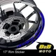 17 in Wheel Sticker Decals Checkered For Kawasaki NINJA 650R 2006-2018 16 17 18