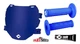 ODI Blue Number Plate Blue Half Waffle Grips For Downhill Bikes 7/8" Handlebars