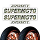 Supermoto 17" Inner Rim Decals Sticker F06 For Honda XR 250SM 03 04 05 XR250 SM