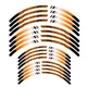 21" 18" A01B Stripe Dirt Bike Wheel Stickers For Suzuki DR-Z 400 00-04 03 02 01