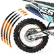 21" 18" A01B Stripe Dirt Bike Wheel Stickers For BETA 450 RS 08-14 13 12 11 10
