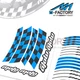 Racing 17 Inch Green Rim Stickers AA01 For Ducati SCRAMBLER CAFE RACER 17-19 18
