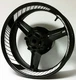 WHITE INNER RIM DECALS WHEEL STICKERS STRIPES yamaha FZ6 FZ1 FZ-07 FZ-09 1000R