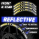 SH14 Green Reflective Wheel Sticker Tape For Ducati 1299 Panigale 2015-2019