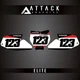 Attack Graphics Elite Number Plate Backgrounds For GASGAS MC 65 2022