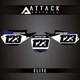 Attack Graphics Elite Number Plate Backgrounds For Yamaha YZ450F 2022