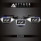 Attack Graphics Elite Number Plate Backgrounds For Yamaha YZ250FX 2022