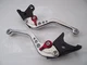 Yamaha YZF750R (93-98), CNC levers short silver/red adjusters, F14/C777