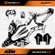 Black & White 6 Nights Graphics Kit fits KTM 13-16 EXC EXC/F XCW 125 250 300 450