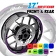 For Yamaha FJ09 MT-09 Tracer 18-24 17 inch Wheel Rim Stickers Line GP02