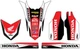 Factory Effex Trim Kit-Honda-CRF 450R-17-20 - Motocross Dirt Bike Offroad ATV