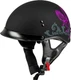 GMAX H96510963 HH-65 CORVUS HELMET W/PEAK MATTE BLACK/PURPLE/GREY XS
