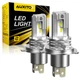 AUXITO H4 9003 LED Headlight Bulbs Hi Low Beam Conversion Kit 6500K White Canbus