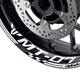 White Decals 17" Rim Wheel Sticker AA02 For Yamaha MT-07 MT07 23 24 25 All Year