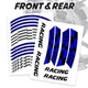 GP14 17'' Rim Wheel Stickers Decal Graphic Kit For Yamaha FZ09 MT-09 18-21 20 19
