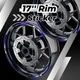 Blue 17 Inch Outer Rim Sticker Stripe Decal P05B For Yamaha FJ09 MT-09 Tracer