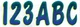 HARDLINE PRODUCTS 3" LETTER & NUMBER KIT PURPLE / TEAL PUTEG200