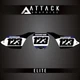 Attack Graphics Elite Number Plate Backgrounds For Yamaha YZ250X 2023